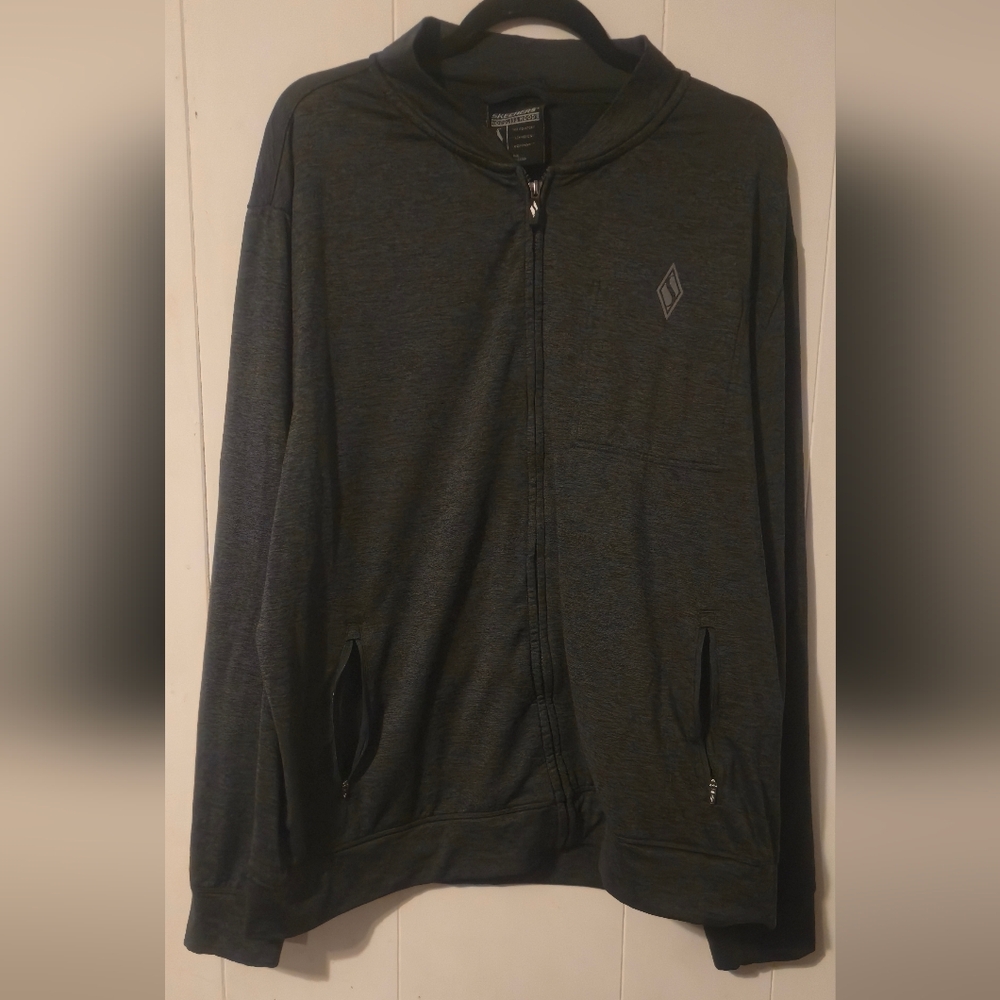 Skechers Men's Charcoal Zip-Up Sweater